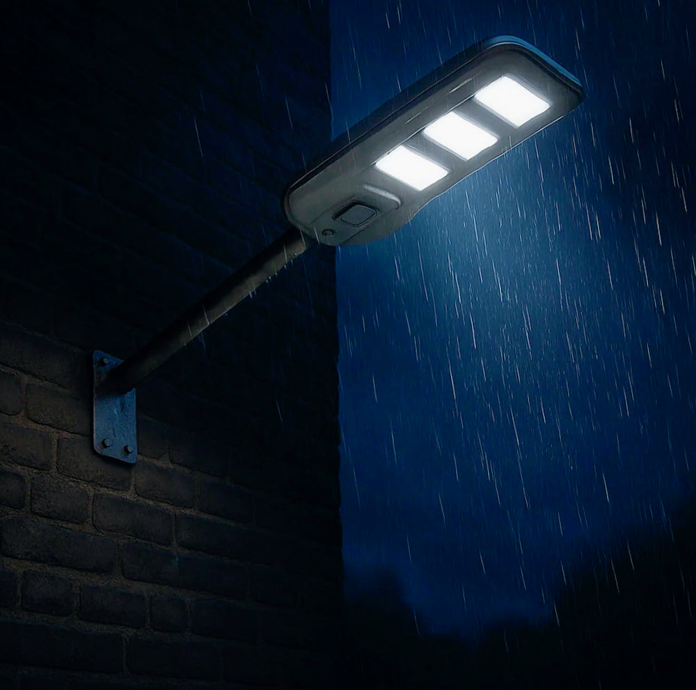 Lampione faro solare LED 160W – Sensore prossimità IP65 con palo - ambraled