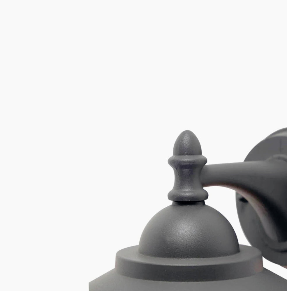 Lanterna parete retrò grigio-bianco – E27 IP44 - ambraled