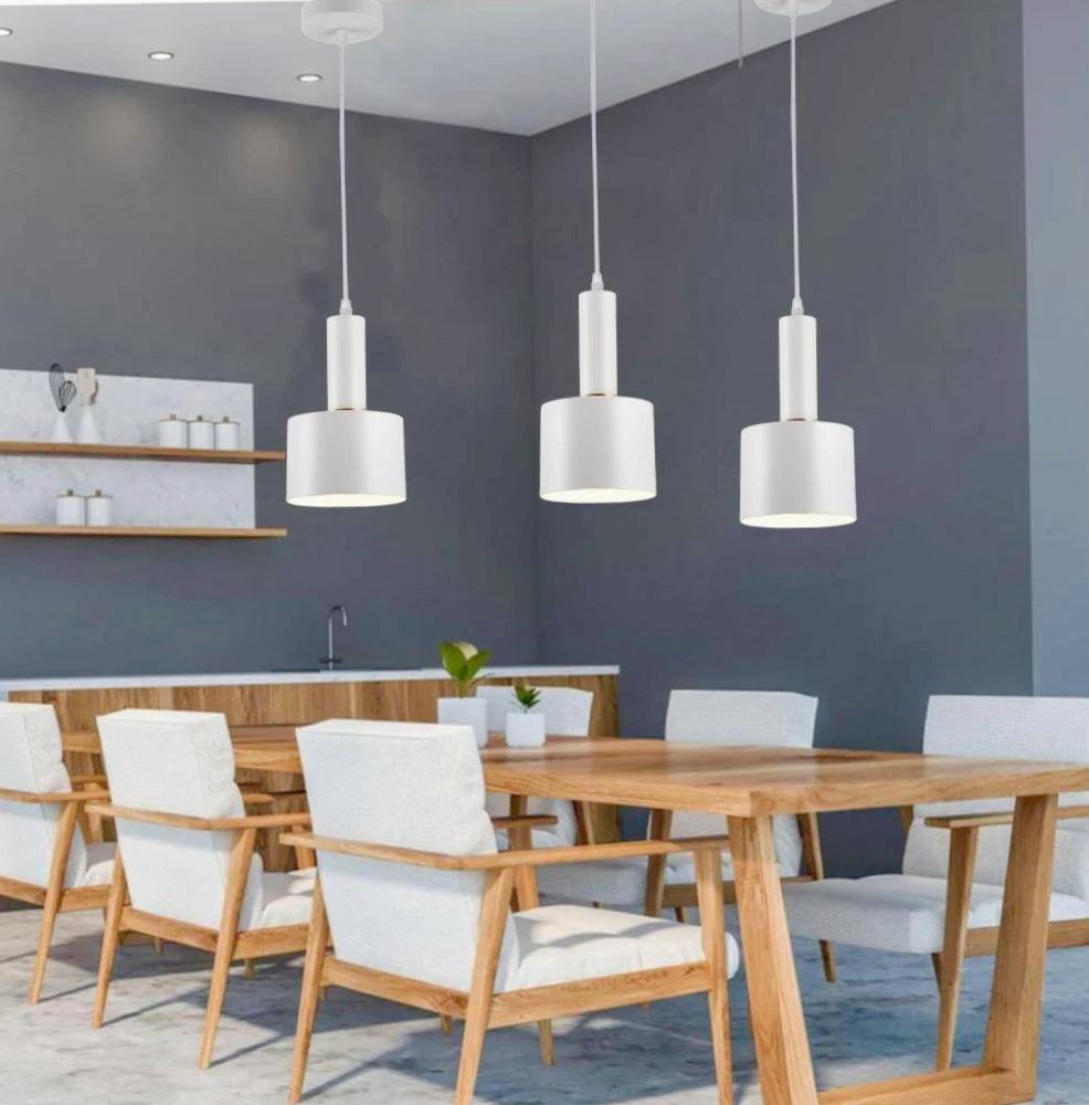 Lampadario a sospensione minimal E27 – Design essenziale da soffitto, lampada pendente - ambraled