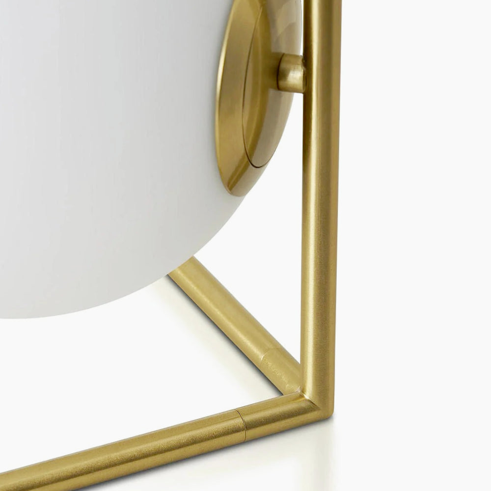 Lampada da comodino decorativa in metallo bronzo – Sfera opaca, attacco G9 - ambraled