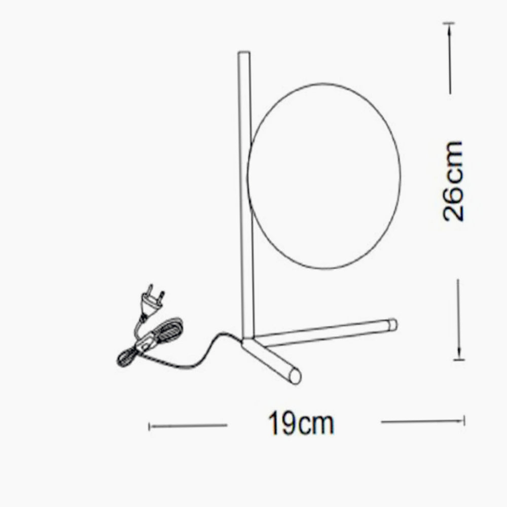 Lampada da comodino decorativa in metallo bronzo – Sfera opaca, attacco G9 - ambraled