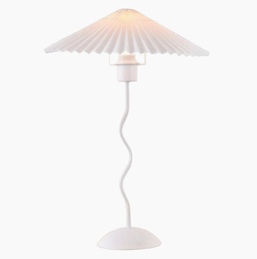 Lume metallo bianco – lampada da tavolo moderna E27 - ambraled