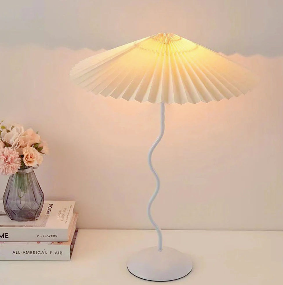 Lume metallo bianco – lampada da tavolo moderna E27 - ambraled