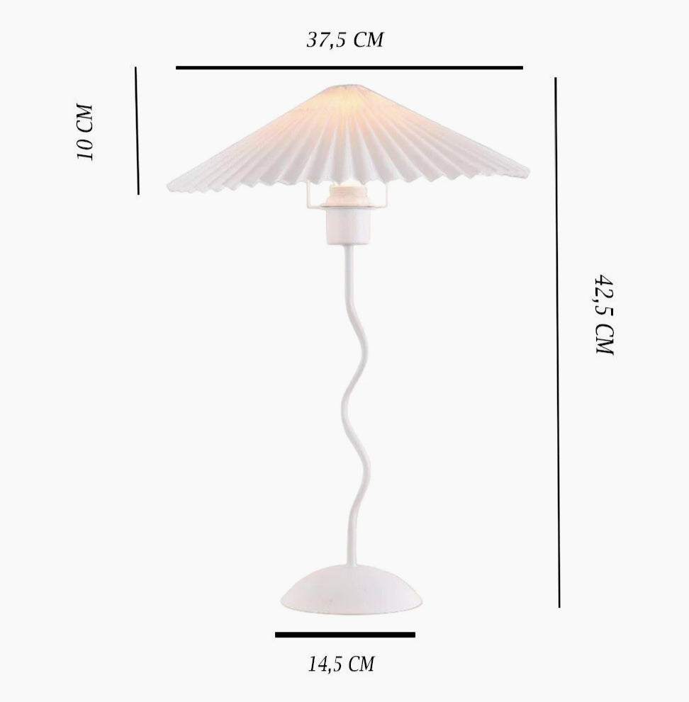 Lume metallo bianco – lampada da tavolo moderna E27 - ambraled