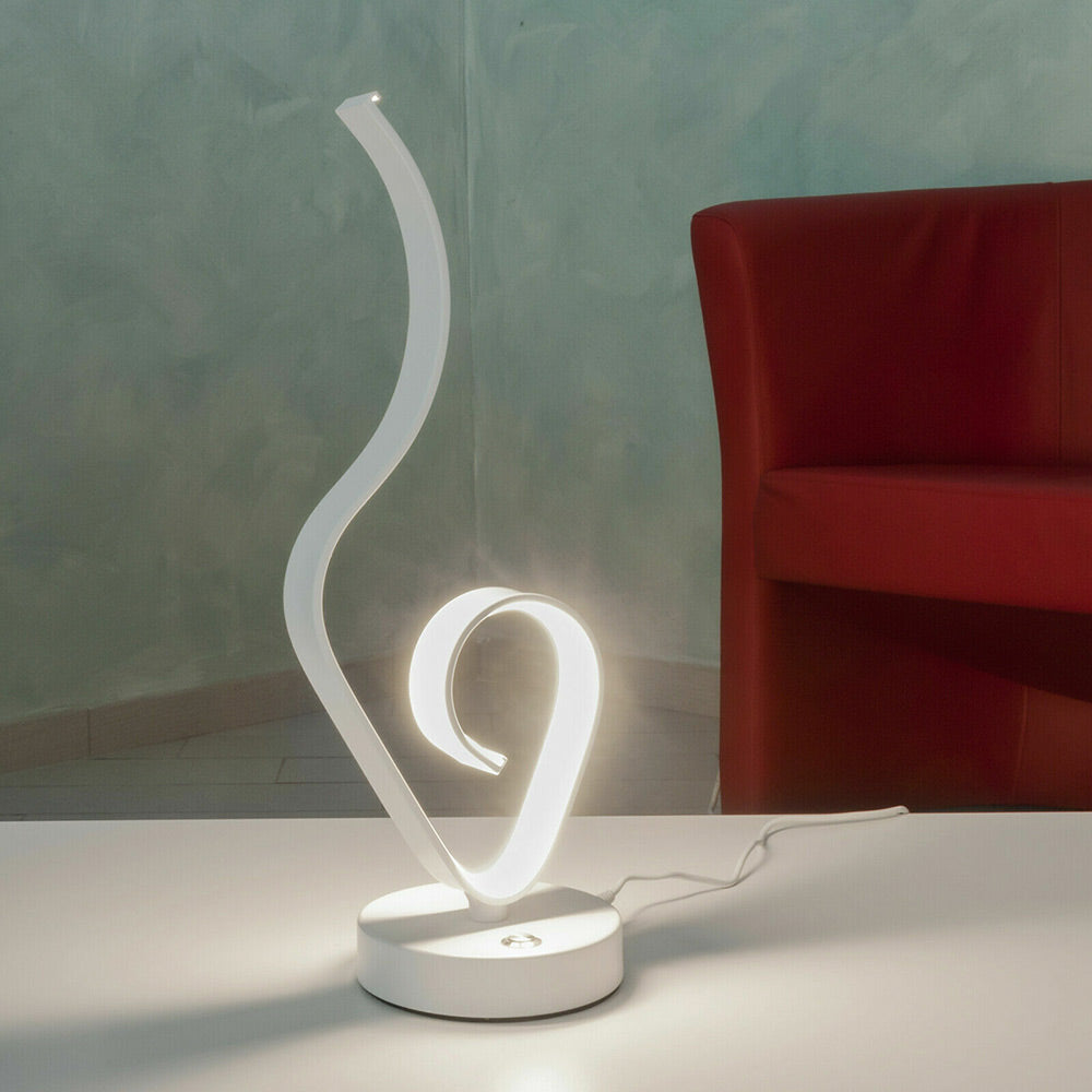 Lume da comodino ad onda – 9W bianca luce calda naturale - ambraled