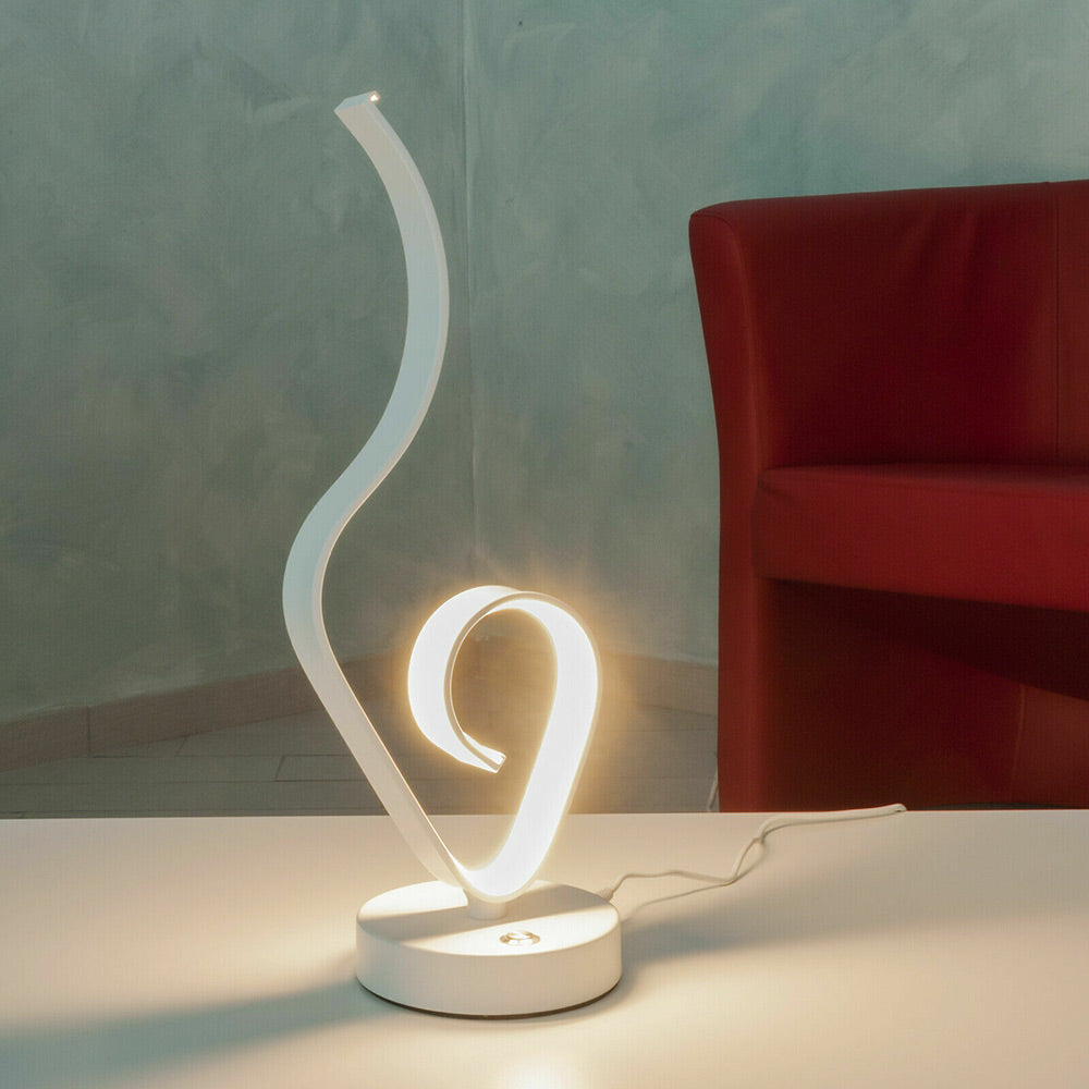Lume da comodino ad onda – 9W bianca luce calda naturale - ambraled