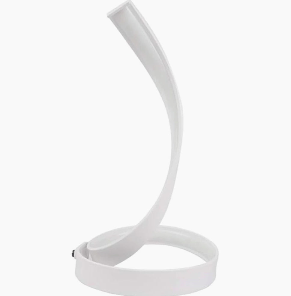 Lume da comodino LED – a spirale curva 12W bianca - ambraled