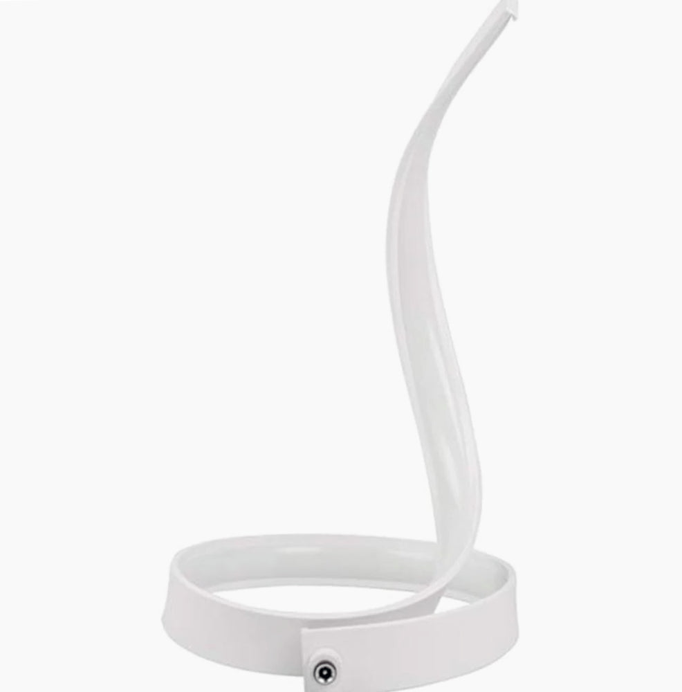 Lume da comodino LED – a spirale curva 12W bianca - ambraled