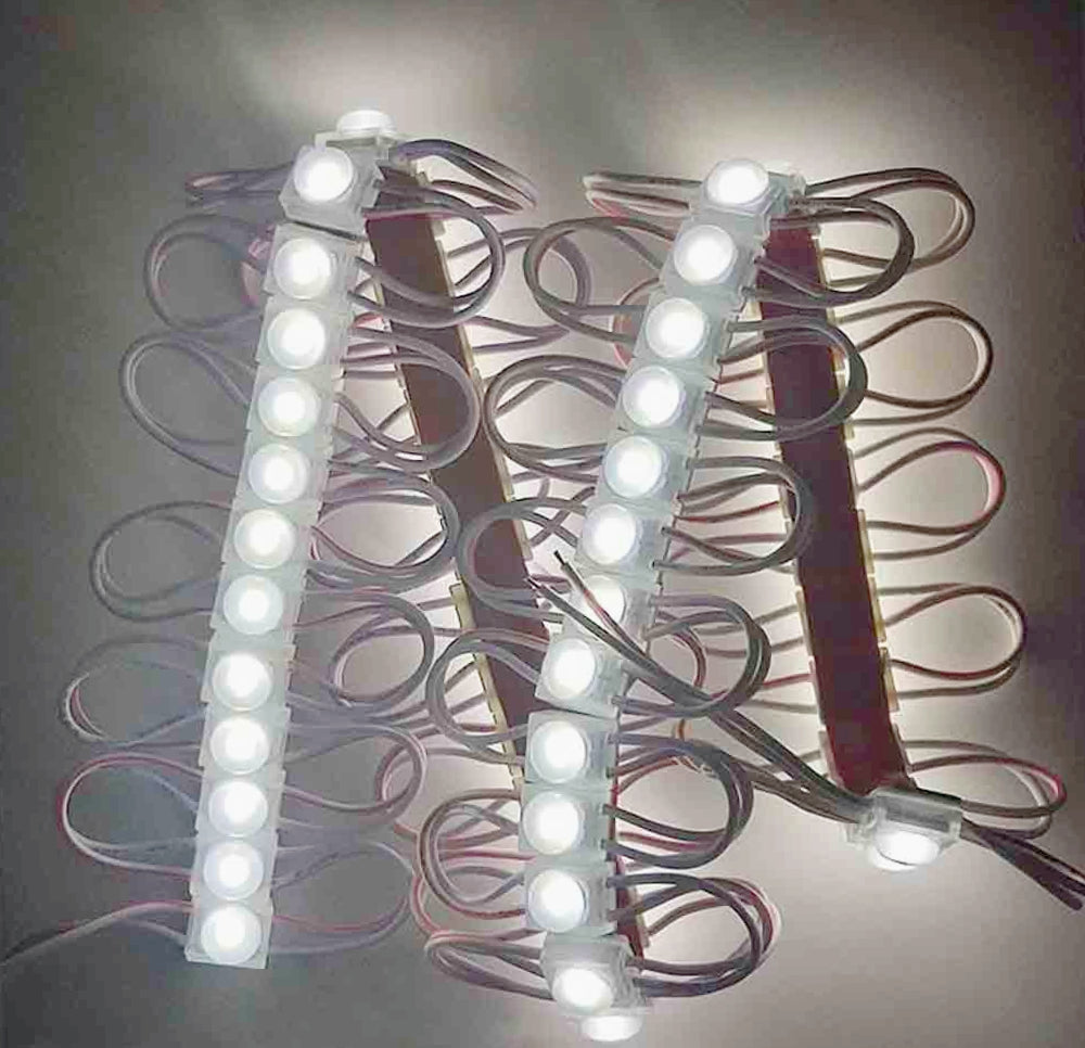 Modulo LED 10x3030 12V – luce fredda/calda IP65 per insegne - ambraled