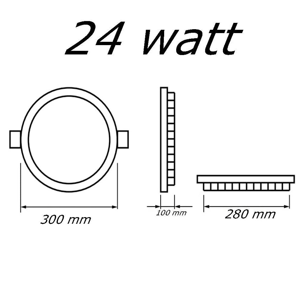 Pannello LED rotondo slim – 3/6/12/18/20/24W CCT - ambraled