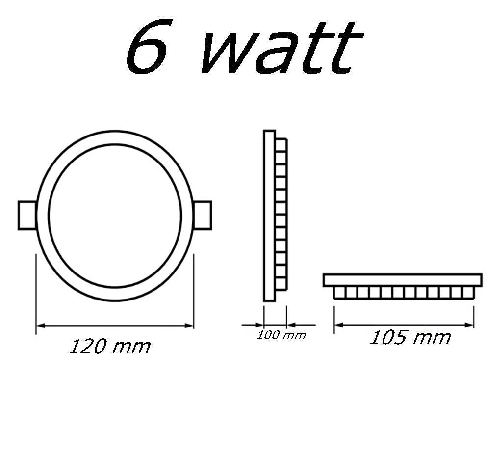 Pannello LED rotondo slim – 3/6/12/18/20/24W CCT - ambraled
