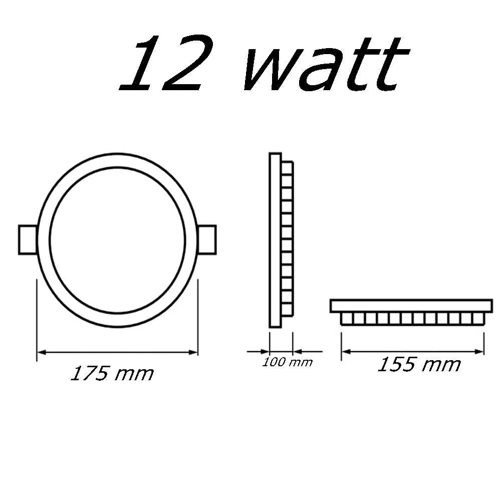 Pannello LED rotondo slim – 3/6/12/18/20/24W CCT - ambraled