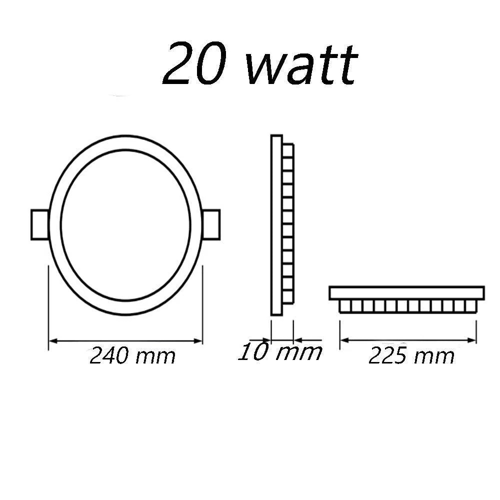 Pannello LED rotondo slim – 3/6/12/18/20/24W CCT - ambraled