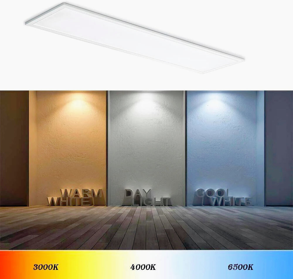 Pannello LED 40W 120x30cm – rettangolare CCT tecnologia - ambraled