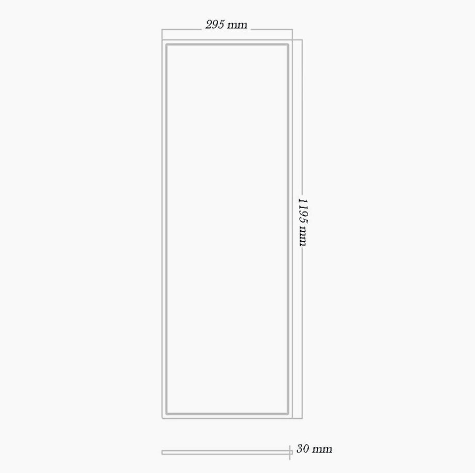 Pannello LED 40W 120x30cm – rettangolare CCT tecnologia - ambraled