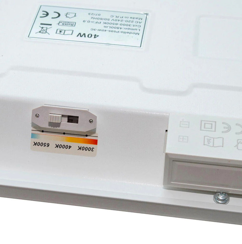 Pannello LED 40W quadrato 595x595mm – tecnologia CCT - ambraled