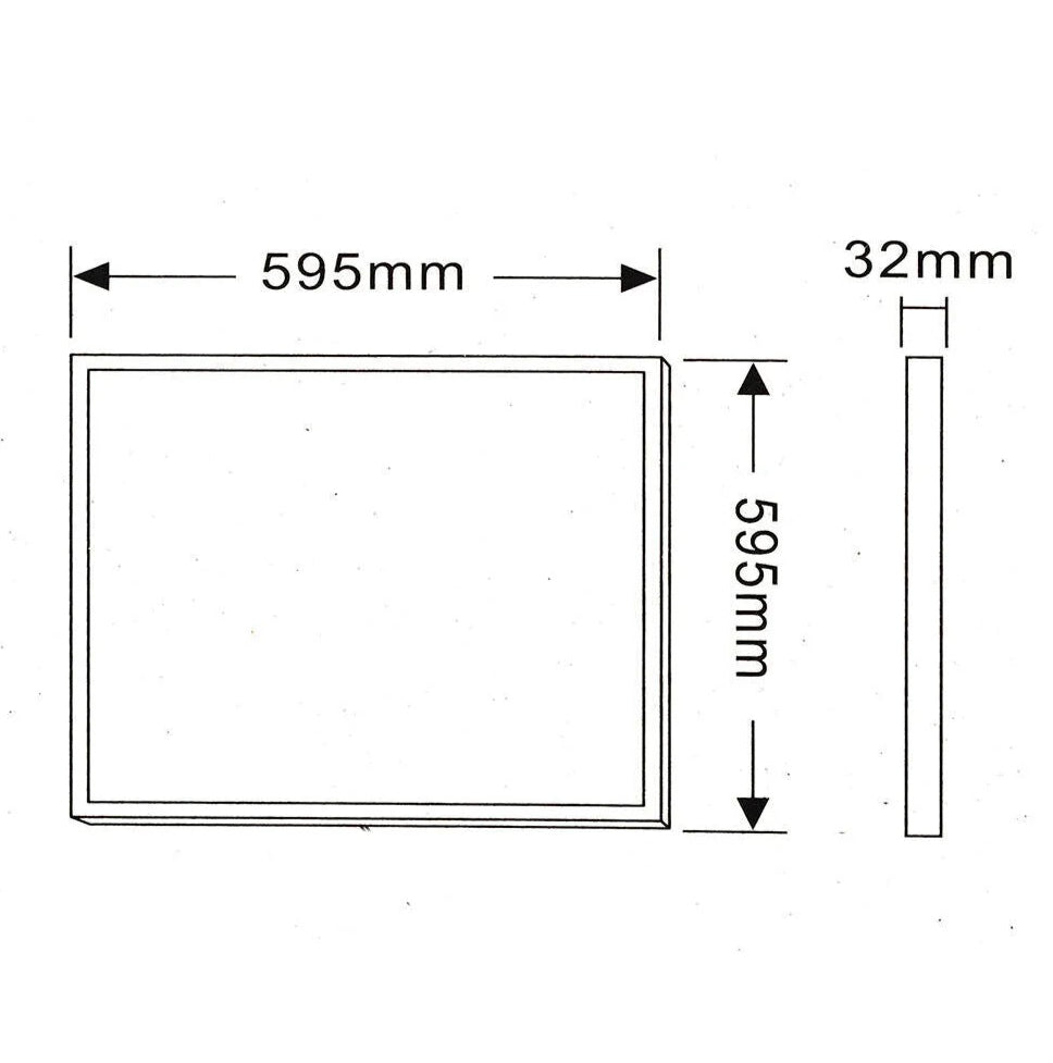 Pannello LED 40W quadrato 595x595mm – tecnologia CCT - ambraled