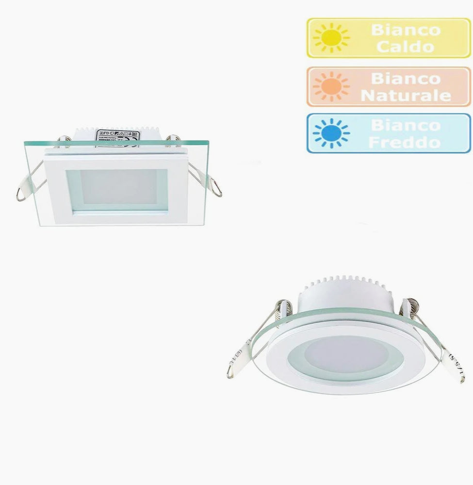 Pannello LED slim 24W – incasso vetro CCT tecnologia - ambraled
