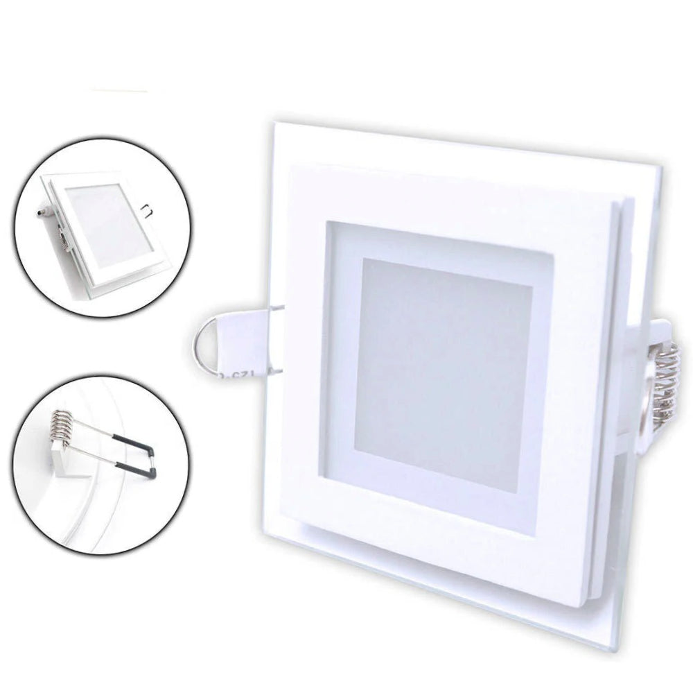 Pannello LED slim 6W – incasso vetro CCT tecnologia - ambraled