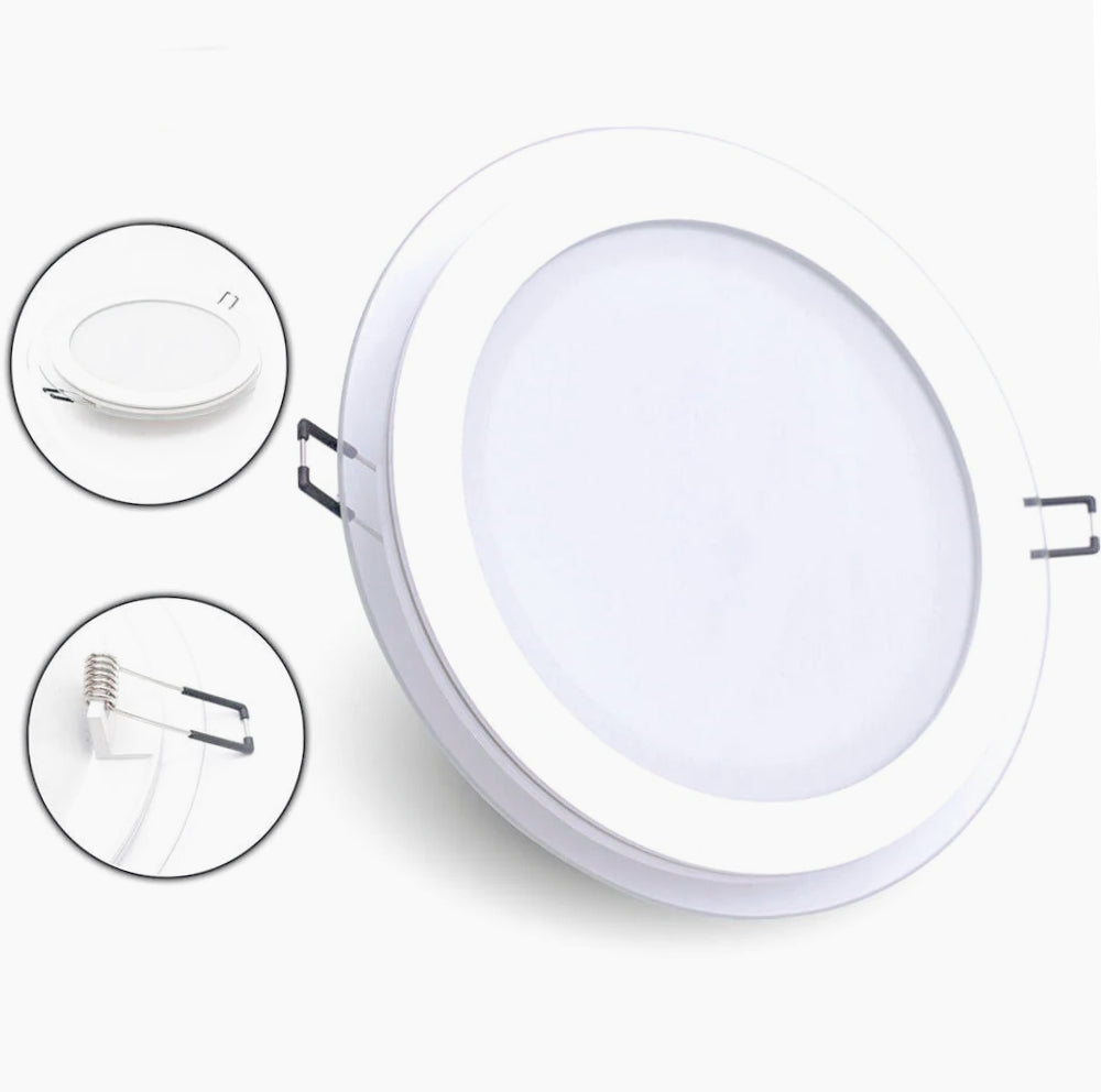 Pannello LED slim 9W – incasso vetro CCT tecnologia - ambraled