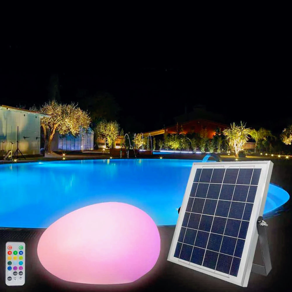 Lampada da giardino LED RGB + 4000K – A pannello solare, luce decorativa - ambraled
