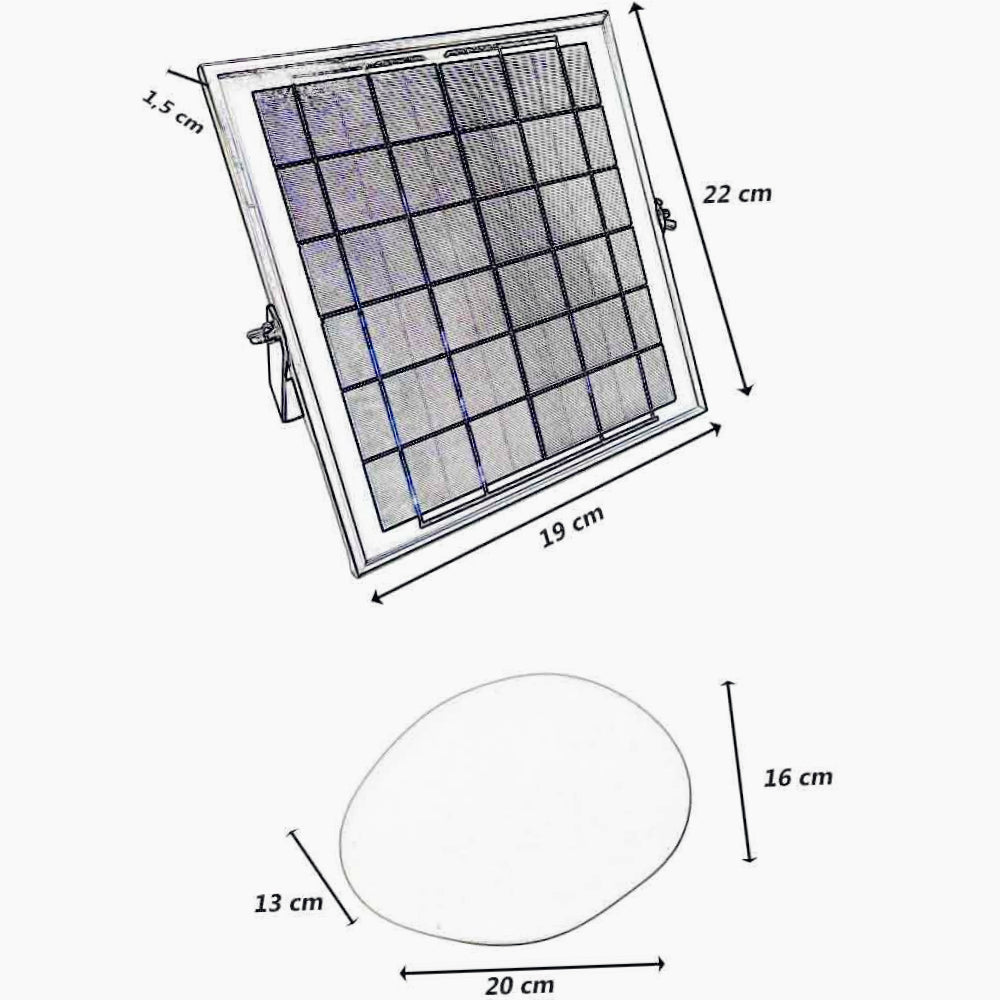 Lampada da giardino LED RGB + 4000K – A pannello solare, luce decorativa - ambraled