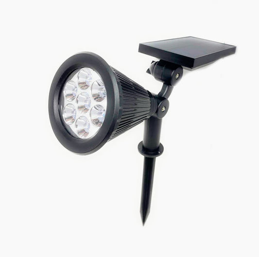 Faretto solare 3W – 7LED picchetto luce 3000K/6500K IP65 - ambraled