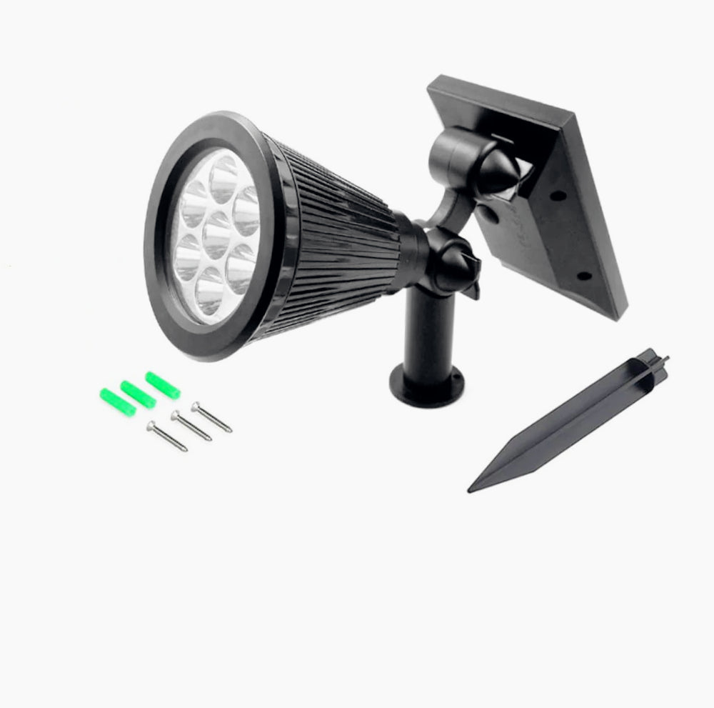 Faretto solare 3W – 7LED picchetto luce 3000K/6500K IP65 - ambraled