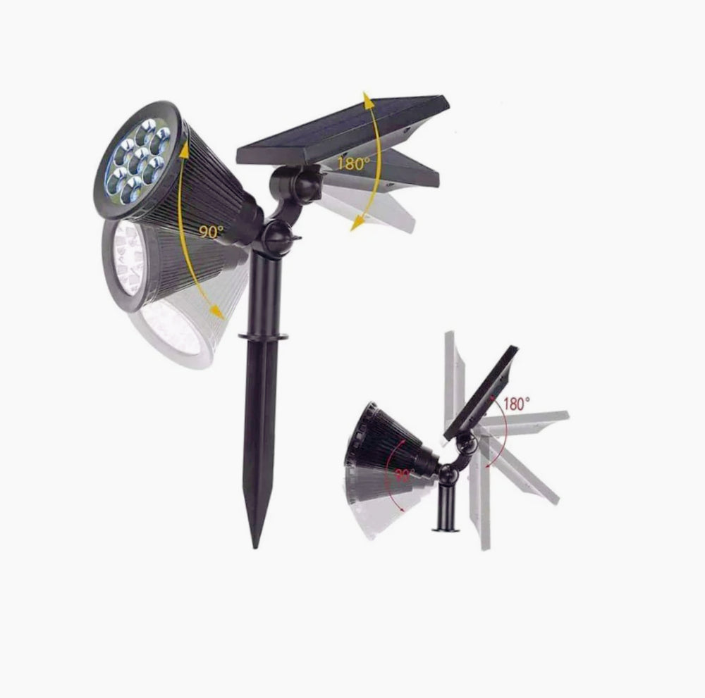 Faretto solare 3W – 7LED picchetto luce 3000K/6500K IP65 - ambraled