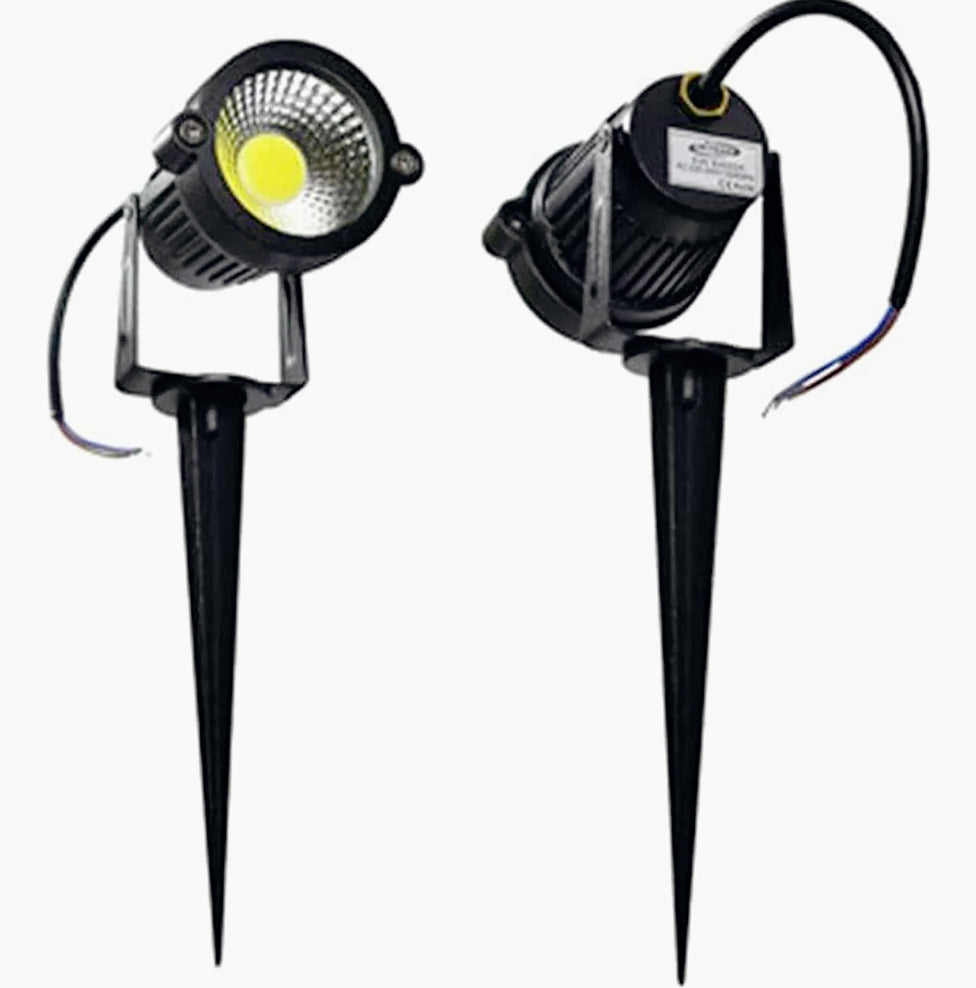 Faretto LED 5W – picchetto/staffa luce 3000K/4000K/6500K + verde - ambraled
