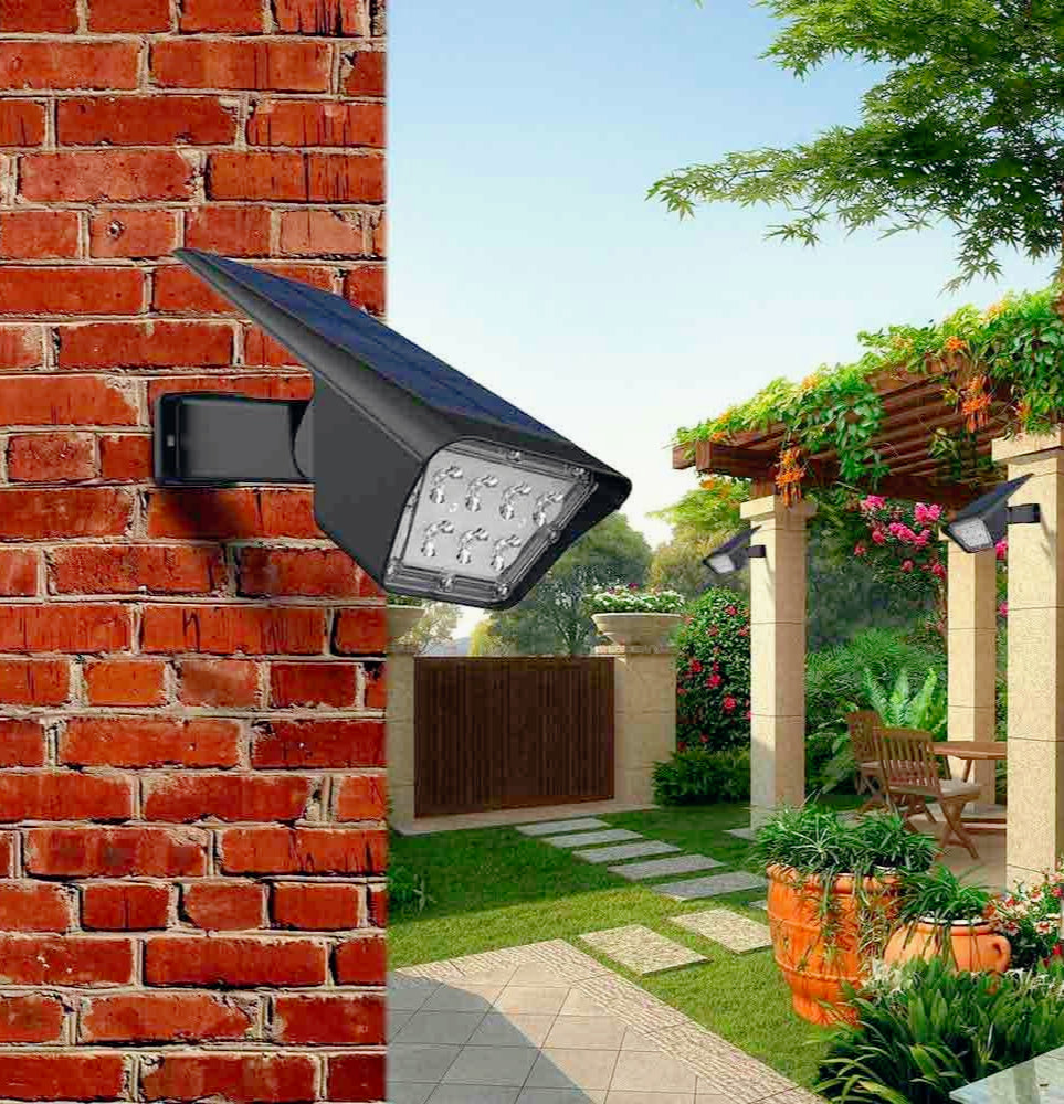 Faretto solare 3,5W – 7LED picchetto crepuscolare IP65 - ambraled