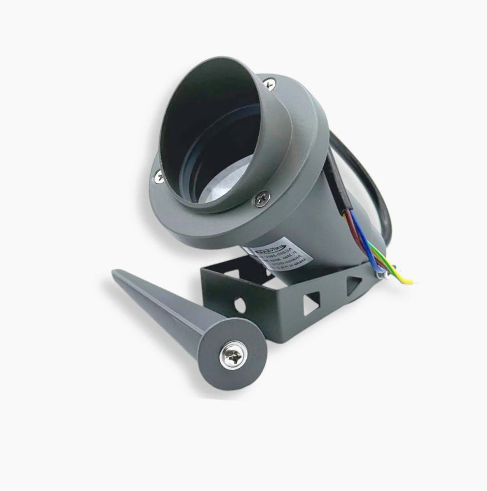 Faretto da giardino – doppia installazione picchetto/staffa GU10 IP65 - ambraled