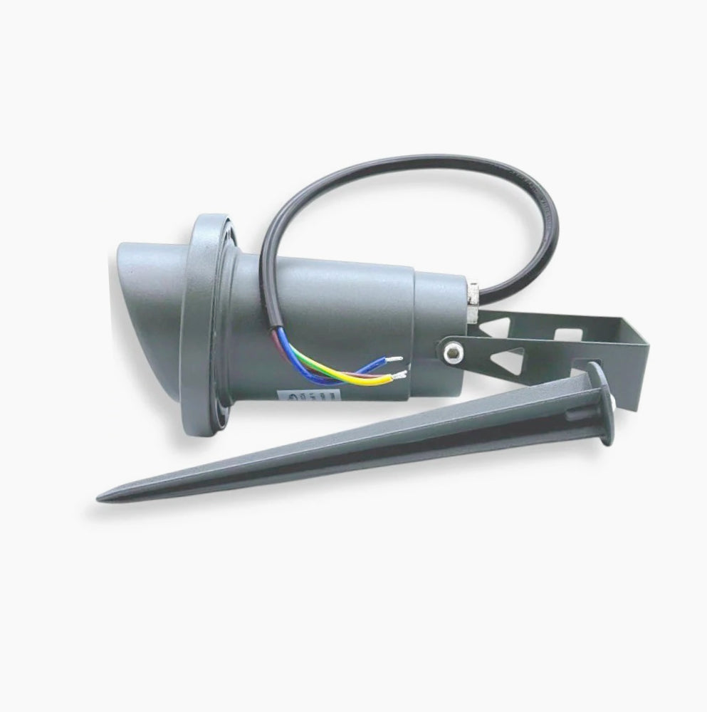 Faretto da giardino – doppia installazione picchetto/staffa GU10 IP65 - ambraled