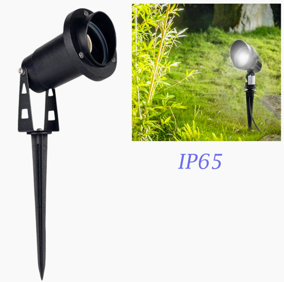 Faretto da giardino – doppia installazione picchetto/staffa GU10 IP65 - ambraled