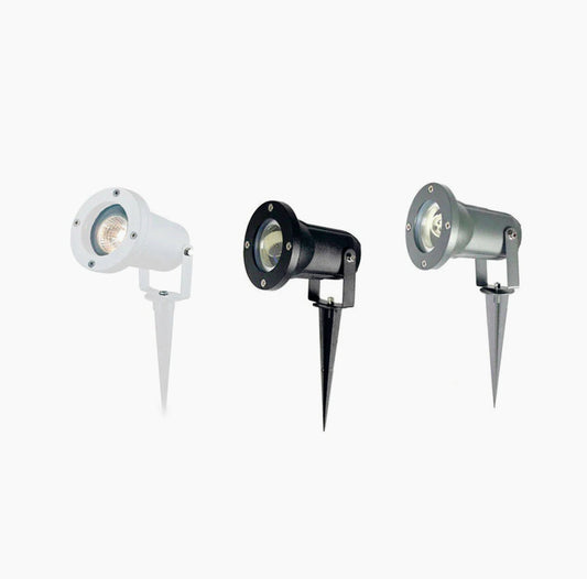 Faretto esterno LED – picchetto/staffa a parete GU10 IP57 - ambraled