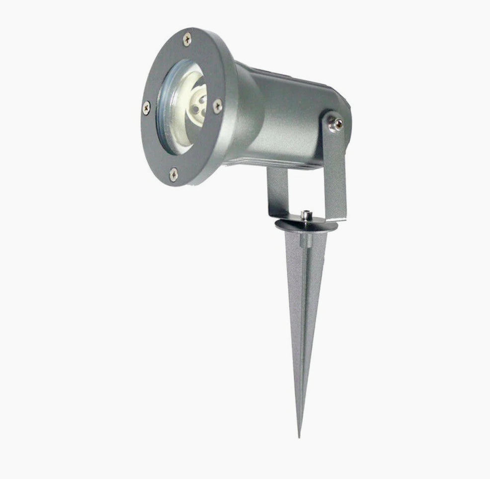 Faretto esterno LED – picchetto/staffa a parete GU10 IP57 - ambraled