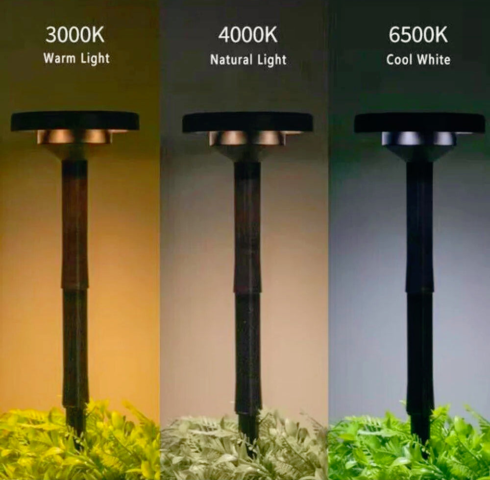Faretto solare LED picchetto – CCT + RGB 3 colori IP65 - ambraled