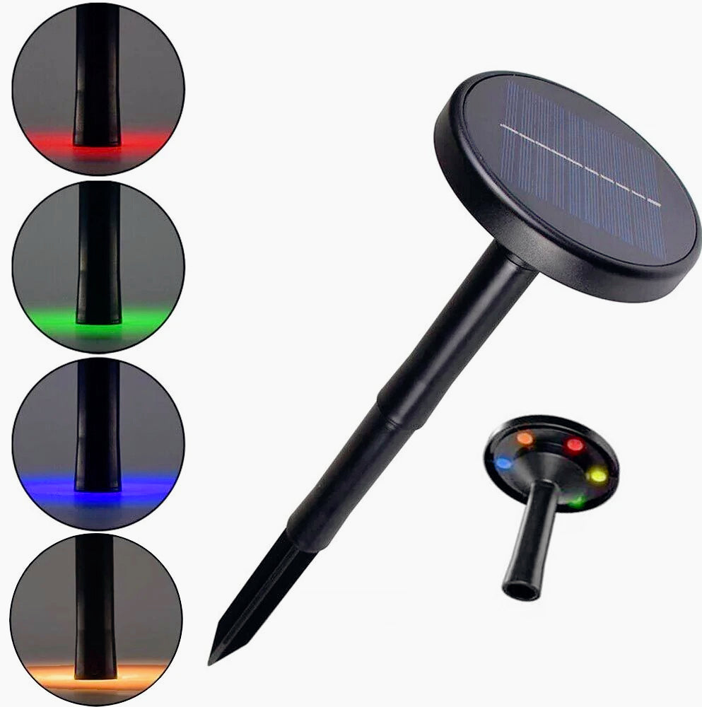 Faretto solare LED picchetto – CCT + RGB 3 colori IP65 - ambraled