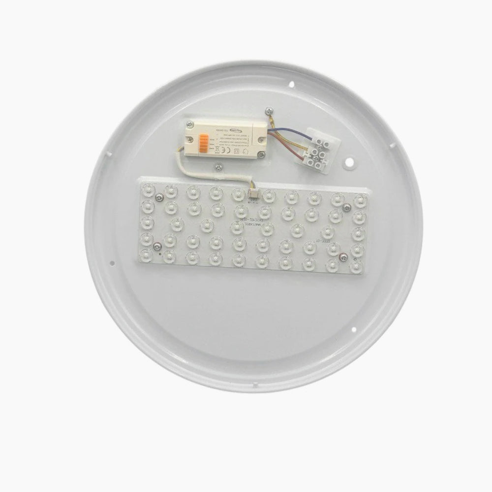 Plafoniera LED tonda con scocca liscia e regolazione CCT (18W/24W/36W) - ambraled