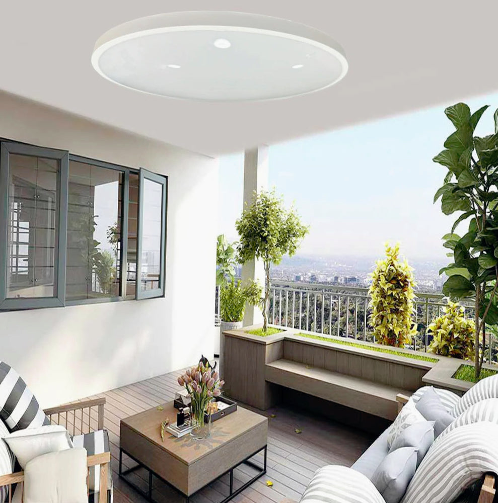 Plafoniera LED ultra sottile moderna con tecnologia CCT - 18W / 32W / 42W (IP44) - ambraled