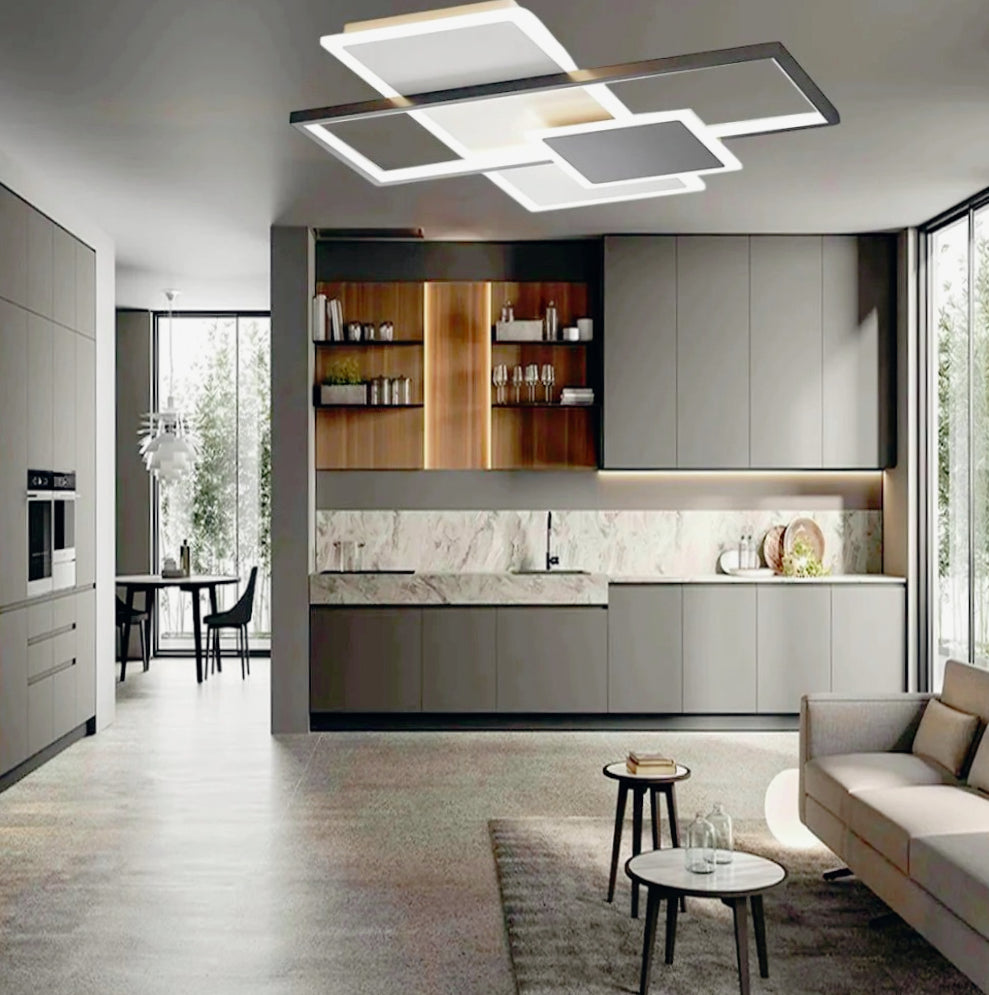 Plafoniera LED 46W con tecnologia CCT e switch per 3 colorazioni di luce (fredda/naturale/calda) - ambraled