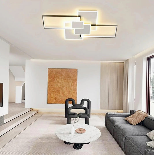 Plafoniera LED 83W con regolazione CCT (tre colorazioni: fredda/naturale/calda), controllo Bluetooth e telecomando - ambraled