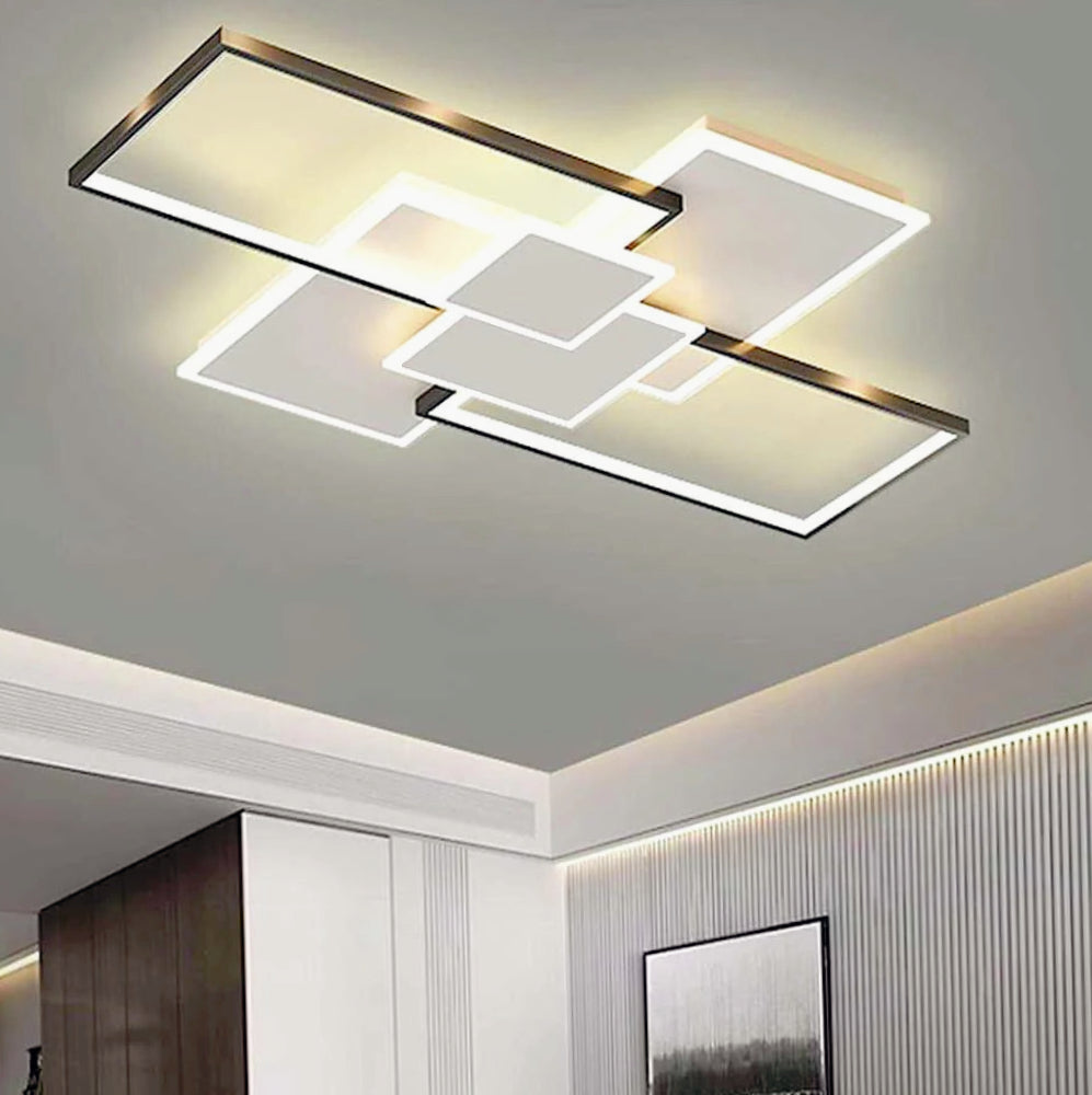 Plafoniera LED 83W con regolazione CCT (tre colorazioni: fredda/naturale/calda), controllo Bluetooth e telecomando - ambraled