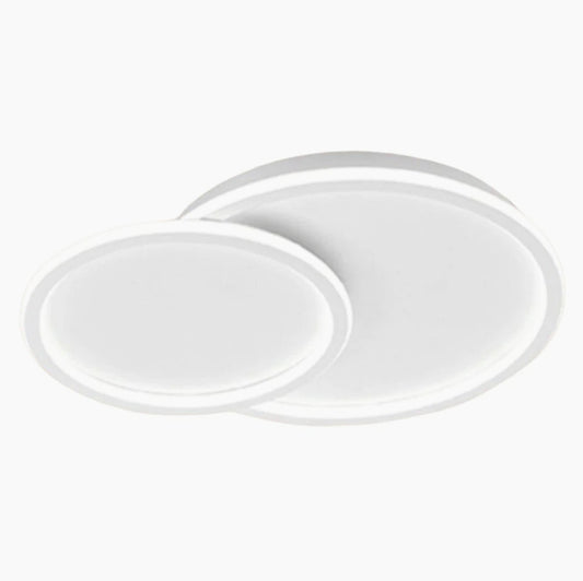 Plafoniera LED a 2 Cerchi 45W - CCT con 3 Colori di Luce (6500K / 4000K / 3000K) - ambraled