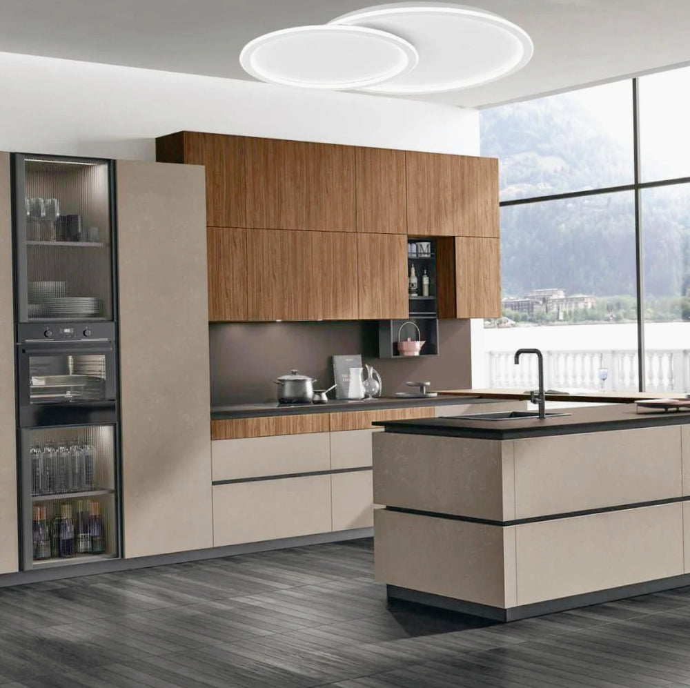 Plafoniera LED a 2 Cerchi 45W - CCT con 3 Colori di Luce (6500K / 4000K / 3000K) - ambraled