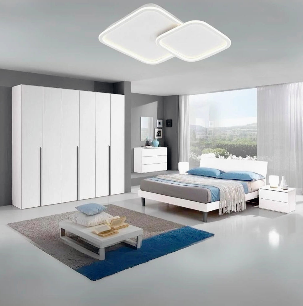 Plafoniera LED effetto ondulato 59W con regolazione luce (fredda/naturale/calda) - ambraled
