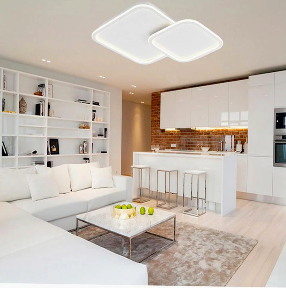 Plafoniera LED effetto ondulato 59W con regolazione luce (fredda/naturale/calda) - ambraled
