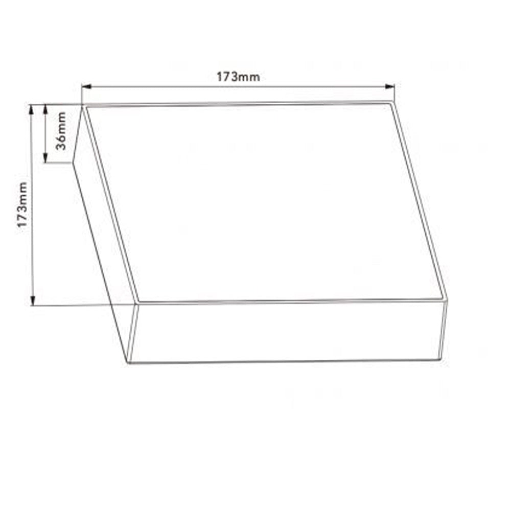 Plafoniera LED mini quadrata 22W – CCT 3000K–6500K - ambraled