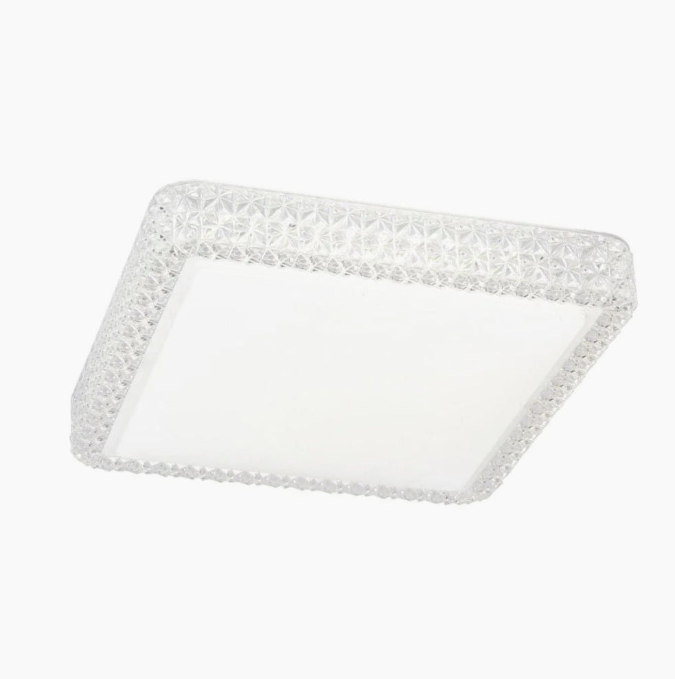 Plafoniera LED quadrata 48W dimmerabile con regolazione CCT (fredda/naturale/calda) - ambraled