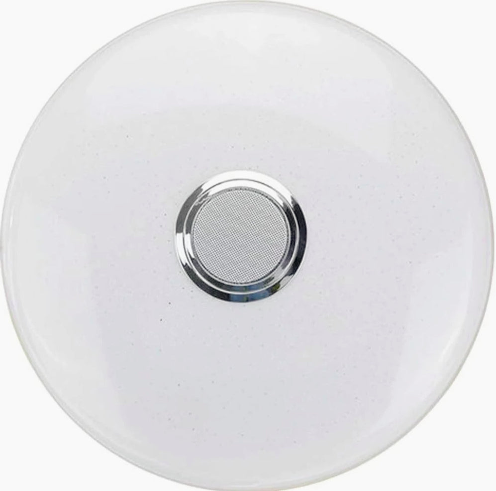 Plafoniera LED RGB 65W dimmerabile con controllo Bluetooth, telecomando e app - ambraled